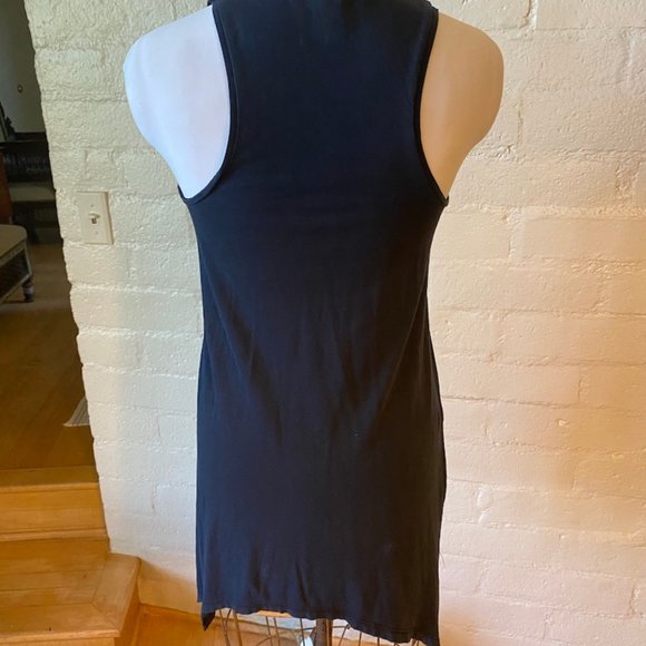 Long dark grey Tissue T top - Picture 3 of 5